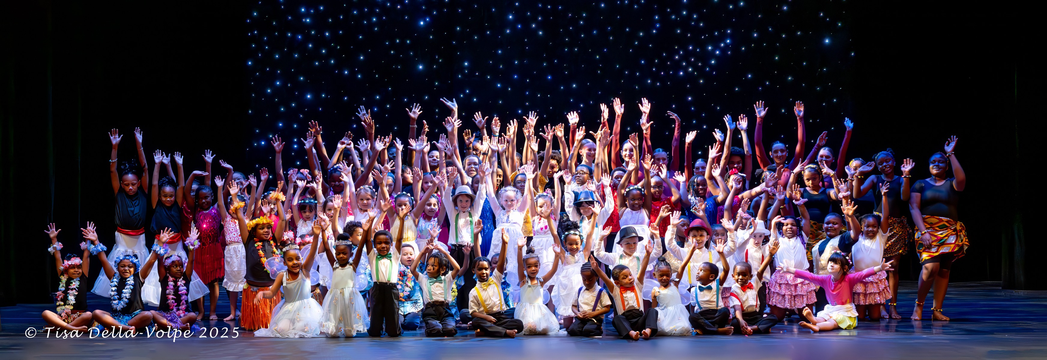 students in a celebration for dance program