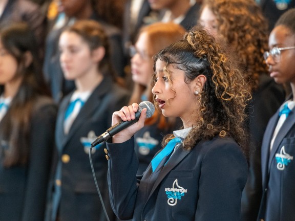 children singing in a choir