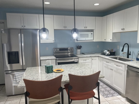 a photo of a renovated kitchen