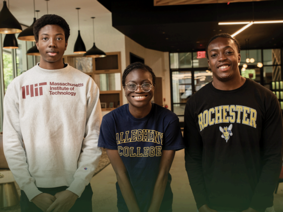 students in a college prep program