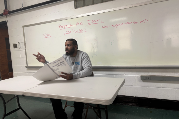 a group facilitator leading a workshop