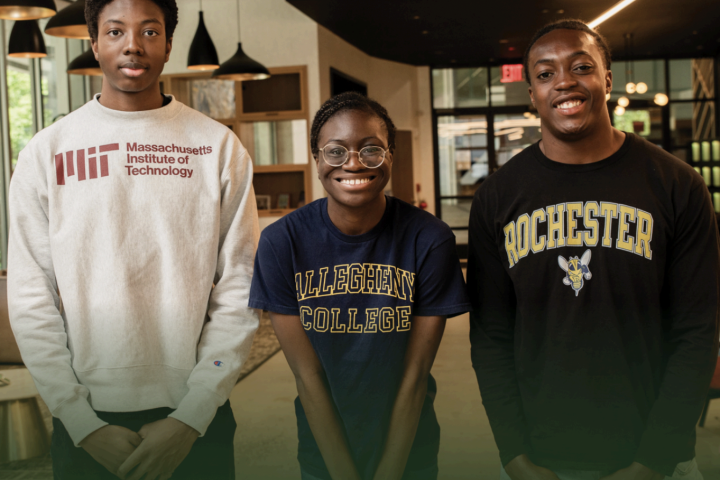 students in a college prep program